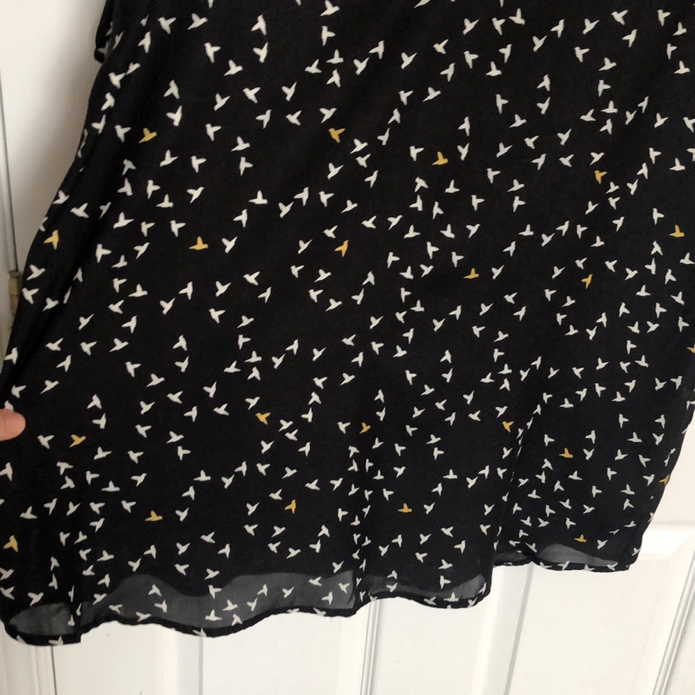 Reitmans bird print roll tab sleeve dress - Picture 7 of 13